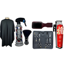 Kit Maquina De Cortar Cabelo Madeshow M10 + Kit Tesoura, borrifador, capa, escovinha e espanador